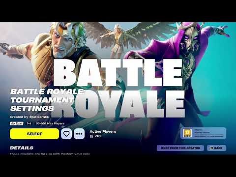 How to Enable the NEW Battle Royale: Tournament Settings gamemode