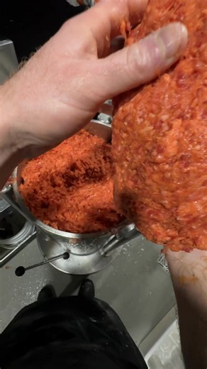 POV: Making up our beef snags with Big Red #bowiemeatandco #goldcoast #sausages #butchershop #fyp | Bowie Meat & Co