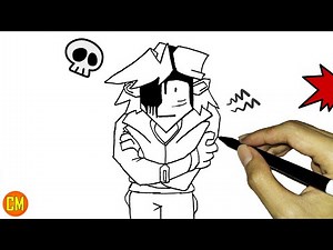 How to Draw FNF Mount Silver Monochrome