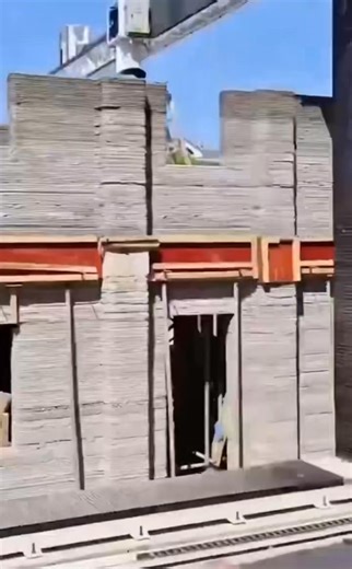 6.7K views · 98 reactions | A team from China Three Gorges University used 3D printing to construct an 8m-tall, 100-square-meter two-story building in just 22 days - with only 3 workers! The structure relies on 15 load-bearing columns, with the outer walls fully 3D printed. #China #3DPrinting | Beijing Review | Facebook