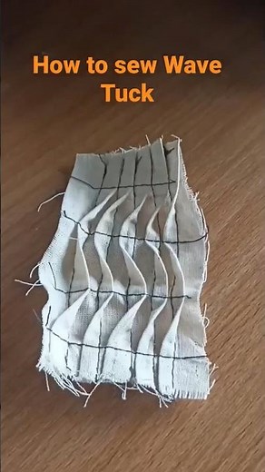 DIY | how to sew Wave Tuck | sewing class for beginners #wavetuck #sewingtutorial #tuck