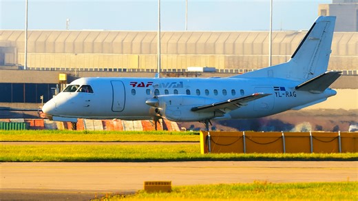 Rare Saab 340 Arrival Surprises Plane Spotters