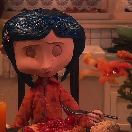 Escena de comida en Coraline: Deliciosa y intrigante