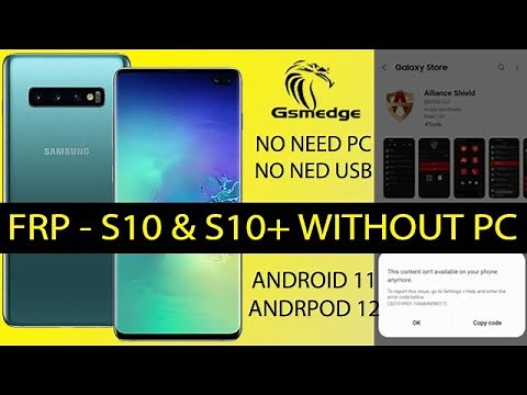 FRP Samsung Galaxy S10 S10+ Without Computer Bypass Google Account Finally Step
