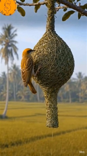 weaver birds build a nest step by step #birdsounds #nest #wildlife #viral
