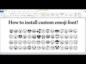 How to download and install custom emoji font in computer.