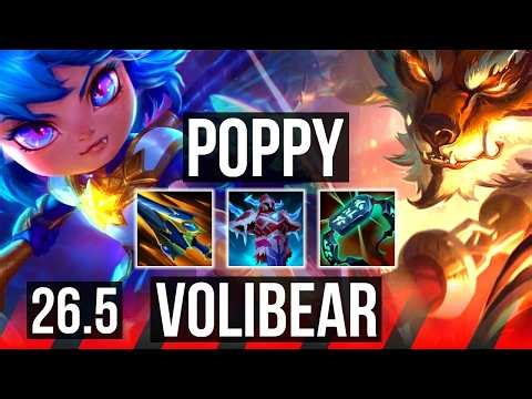 POPPY vs VOLIBEAR (TOP) | 38K damage | KR Master | 26.5