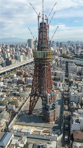 World's Tallest Tower Built From Scratch—Tokyo Skytree 634m Full Construction Timelapse|AI Cinematic