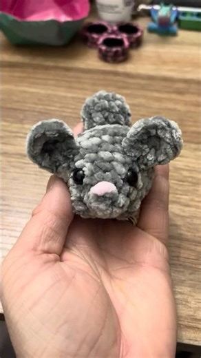 Chinchilla Mini Plushie #crochet #amigurumi