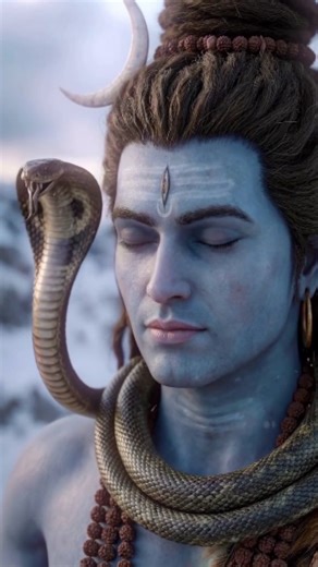 Lord Shiva and his Garland of Snake symbolize mastery over fear, death, and the primal forces of nature. The serpent coiled around his neck represents awakened consciousness and the controlled power of Kundalini, which rests peacefully under his absolute awareness. Snakes, often feared as symbols of danger and mortality, become ornaments upon Shiva, revealing his transcendence over time and the cycle of birth and death. Their calm presence around him shows that even the most instinctive and powe