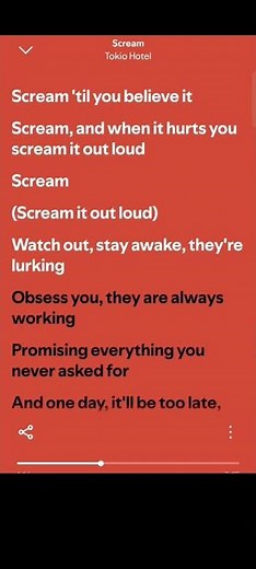 Scream by Tokio Hotel lyrics#scream#tokiohotel#lyrics#xyzbca