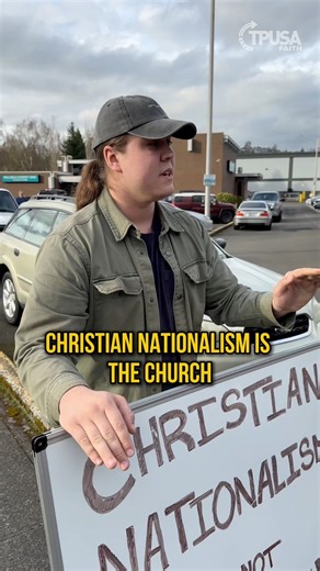 😱 Pastor Lucas Miles talked with a protestor about Christian Nationalism. Here’s the truth: The Church is not meant to control the government, but it is called to influence it. And the government should never attempt to control the Church. This is about keeping the proper order—God first.What do YOU think? 👇 Lucas Miles | TPUSA Faith