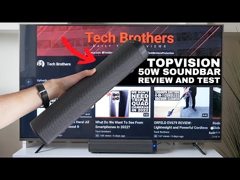 TOPVISION 50W Sound Bar REVIEW: Must Have For TV & Projector!