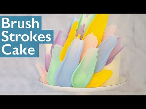Brush Strokes Cake - Amazing and Simple!