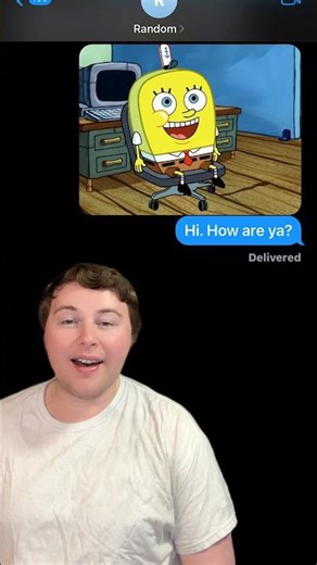 SPONGEBOB IS NORMAL!!!🤣💬 *Texting Random Numbers!* #Shorts