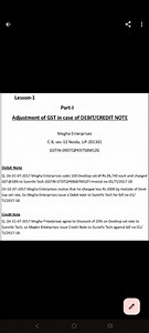 GST Adjustment Using Debit Note and Credit NoteGiven:Seller... | Filo