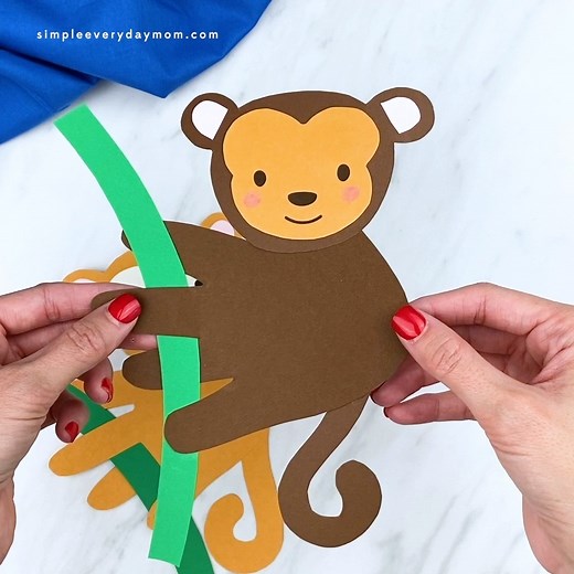 1.3K views · 56 reactions | HANDPRINT MONKEY CRAFT So cute + fun for kids to make! ✂️ https://www.simpleeverydaymom.com/handprint-monkey-craft/ | Simple Everyday Mom | Facebook