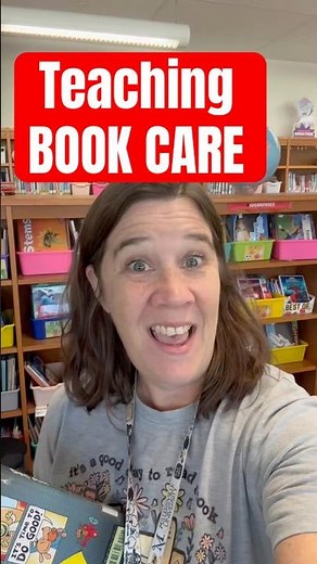 Book care lesson idea - Elementary Library #teacher #library #lessonplan #school #elementaryschool
