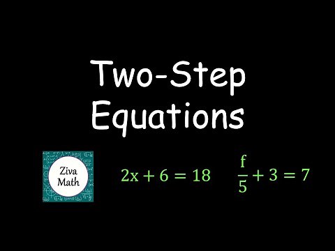Two-Step Equations Whole Numbers | Solving Two-Step Equations