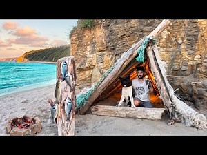 3 DAYS solo survival (NO FOOD, NO WATER, NO SHELTER) Catch and Cook, Fishing. BUSHCRAFT Camping