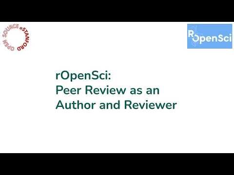 OpenSource@Stanford & rOpenSci: Peer Review as an Author & Reviewer