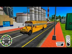 School Bus Simulator Game | Realistic City Bus Driving Gameplay