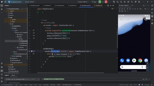 android kotlin flow 手写冷流Flow