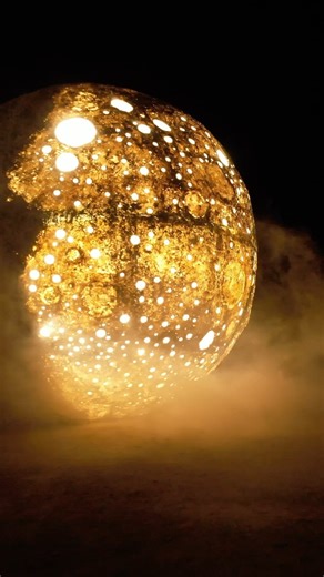 Keeda Kandi on Instagram: "लूणार: Orb of the White Ocean This monumental 20-foot Moon installation, crafted over 60 days, stands proudly on the world’s largest salt marshes, the White Rann of Kutch. Aptly named ‘लूणार,’ a blend of ‘Lunar’ (moon) and ‘लूण’ (salt), it reflects the deep connection between the moon and the sparkling salt desert. By day, its opaque side captivates with a meticulously sculpted surface, replicating the Moon’s craters and rugged textures in stunning detail. As night fal