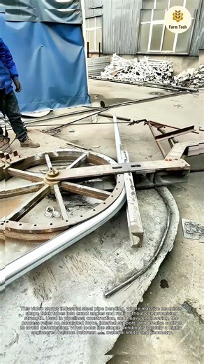 Oddly Satisfying: Watch This Massive Machine Bend Giant Steel Pipes
