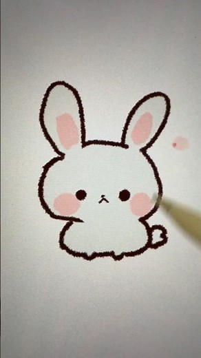 ｟簡単｠うさぎの描き方 #shorts #イラスト #簡単イラスト #描き方 #ゆるいイラスト #ウサギ