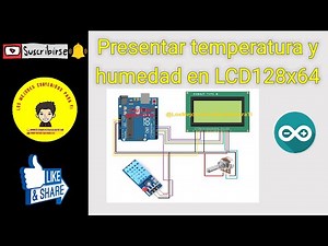 LCD128x64 + DH11 || Panel domótico || Arduino desde cero #26