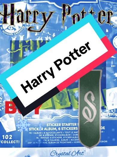 how cool is this Harry Potter starter Crystal Art sticker collection book. #harrypotter #harrypotterstickers #harrypotterstickerbook #crystalart #stickerbook 💜💙