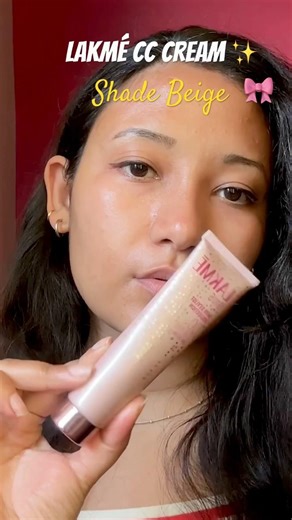 Lakmé CC Cream | Shade Beige ✨ #lakme #shades #makeup #affordable #beauty #glowup #easy #reels #like