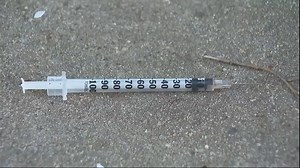 City clean-up crews find thousands of needles littering the streets