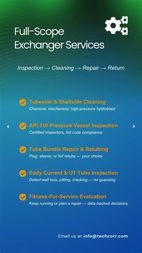 Stop Coordinating 3 Contractors for Exchanger Work | TechCorr One-Team Solution