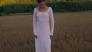 I didn’t want to fork out thousands for a wedding gown so decided to knit my own