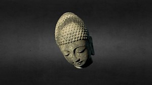 Budda Head 1 - 3D model by Moment3D