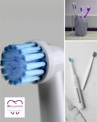 🪥 Manual vs Electric Toothbrush — What’s Best for You? At Willlaston Dental Care, we often get asked which toothbrush our patients should use. The answer? It depends on your brushing habits and needs. Manual brushes are simple, reliable, and effective when used properly. They’re affordable and gentle on gums if you use the right technique. Electric brushes offer some extra benefits: they remove plaque efficiently, many have timers to help you brush for the full 2 minutes, and some even detect p