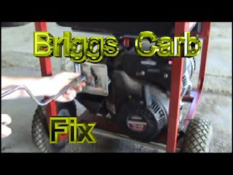 Briggs & Stratton Generator Wont Start Easy Fix Carburetor