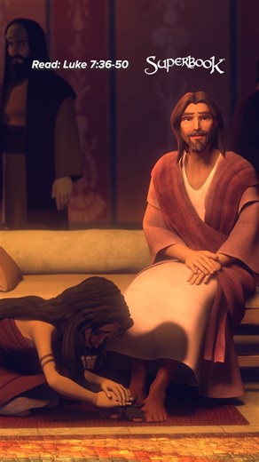 A sinful woman came to Jesus at a Pharisee's house. She knelt at His feet, weeping, kissing them, and pouring perfume. Jesus saw her heart and forgave her fully. ❤️ Do you want to learn more about how loving and forgiving our God is? Watch the premiere of “Jesus: Friend of Sinners" streaming LIVE on the Superbook YouTube Channel this October 16 at 10 AM EST! Tap ➡️ https://go.cbn.com/ueY7x to subscribe and watch! 🎬 #BibleStoriesForChildren #BibleAdventures #JesusFriendOfSinners #ForgivingGod . 