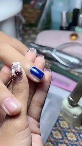สีน้ำเงิน #ทำเล็บเอาบุญ #ร้านทำเล็บภูเขียว #nail #แบบเล็บ #ภูเขียว #nailart #nails #เล็บเจล #ทำเล็บ | ทำเล็บเอาบุญ