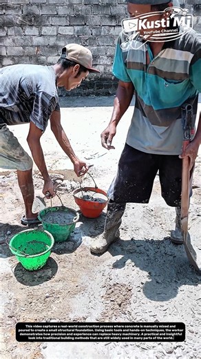 Handcrafted Concrete Foundation Process | Simple Tools, Solid Results.