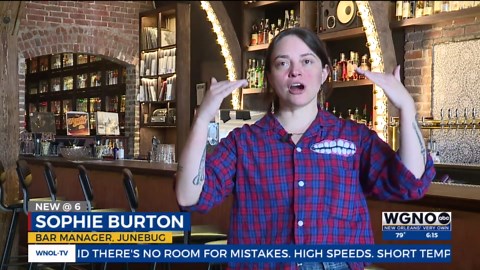 Old recording studio now new hip restaurant and bar, 'Junebug' in Warehouse District