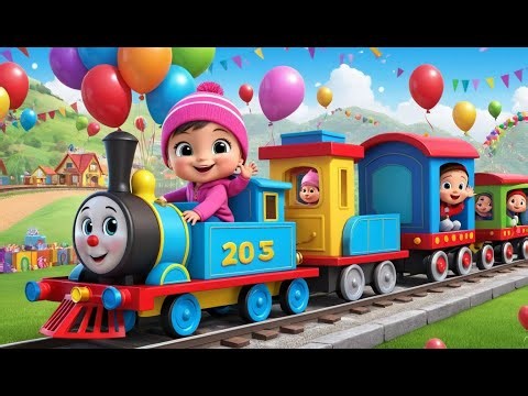 Choo Choo Train New Year Ride | Fun New Year Learning Song for Kids