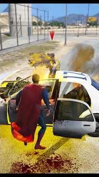 🦸‍♂️ "I Became SUPERMAN in GTA 5 and Went ABSOLUTELY CRAZY! 😱💥" in GTA V #gta #gaming #shorts