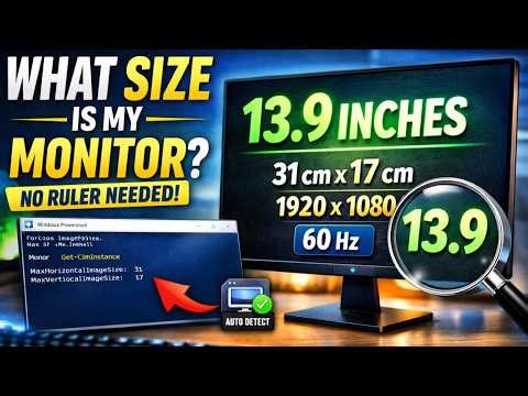 How To Check Monitor Inch Size