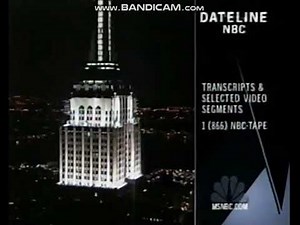 Dateline NBC Split Screen Credits (January 30, 2004)