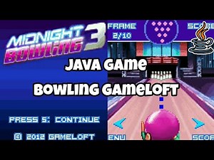 Midnight Bowling 3 128x128 Java Game from Gameloft Playthrough Game