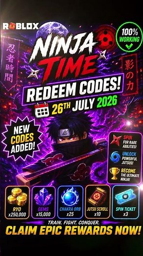 NEW Ninja Time Codes | Ninja Time Redeem Codes