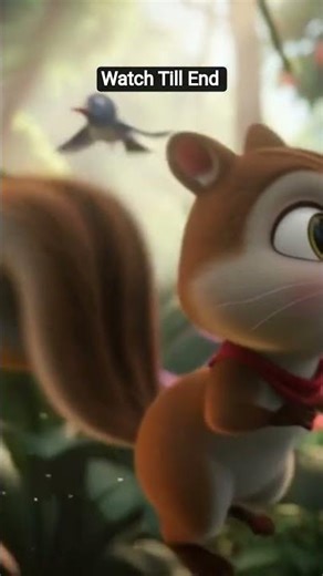 Funny Squirrel Video | Cute Animal Shorts #shorts #funtoonkidsp